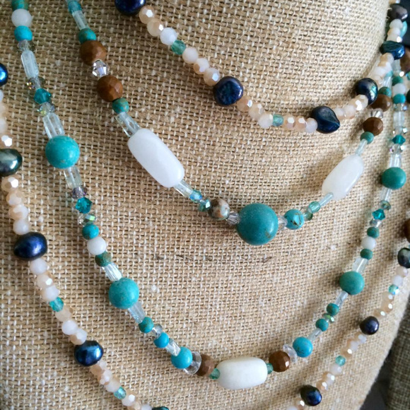 Boho Chic Necklace x2 - Picture 2 of 7